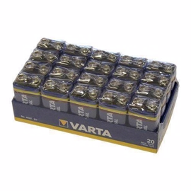 Varta 9V Alkaline batterier 100 stk. pakning